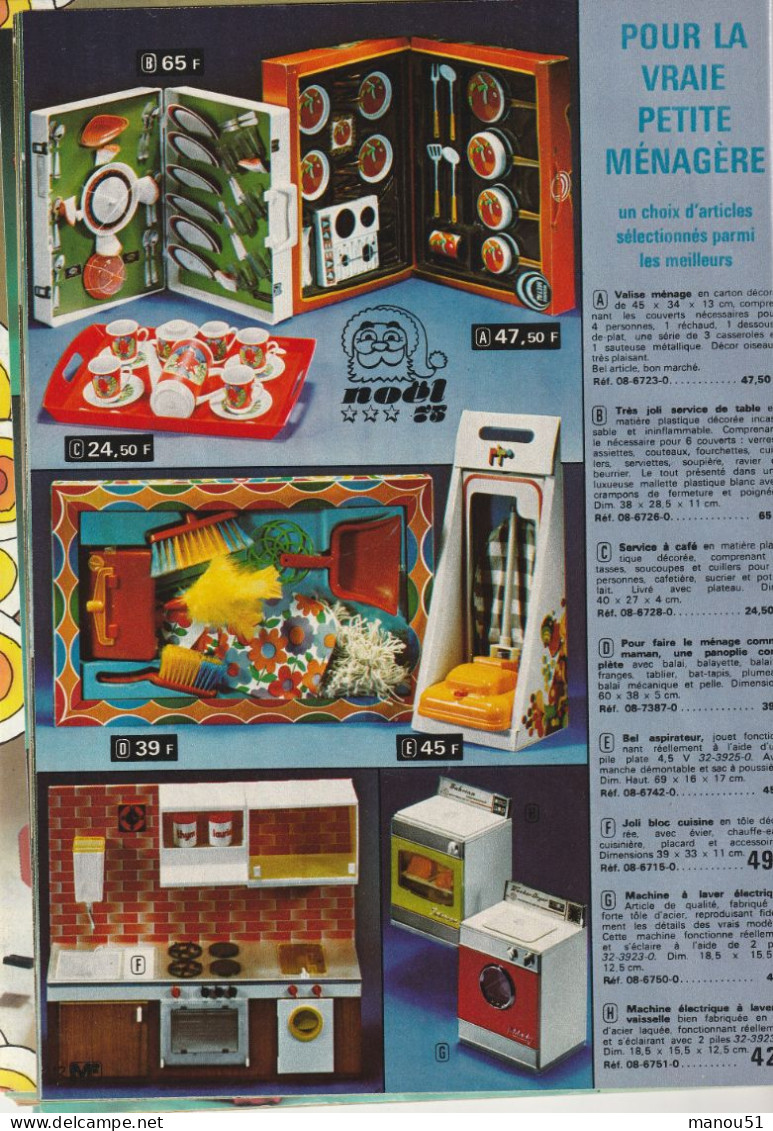 Catalogue MANUFRANCE - Jouets - Cadeaux Noël 1975 - Otros & Sin Clasificación