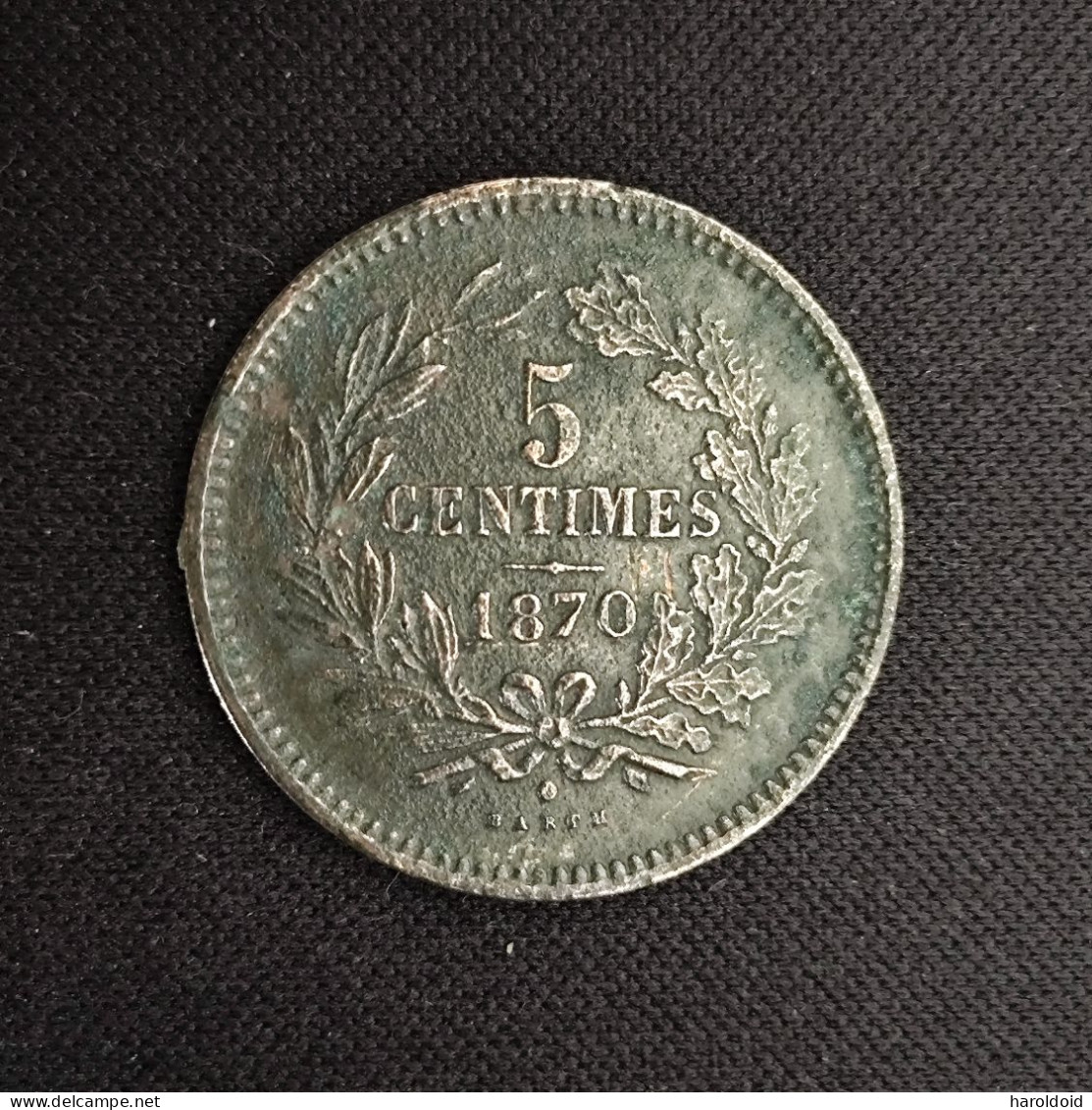 LUXEMBOURG - 5 CENTS 1870 - Lussemburgo