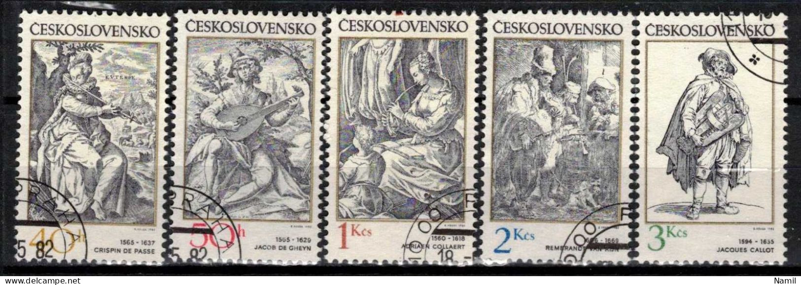 Tchécoslovaquie 1982 Mi 2661-5 (Yv 2482-6), Obliteré - Used Stamps