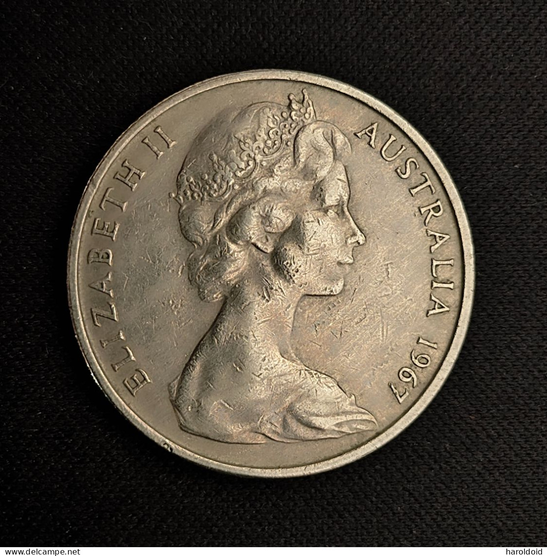 AUSTRALIE - 20 CENTS ELISABETH II 1967 - TTB+ - 20 Cents