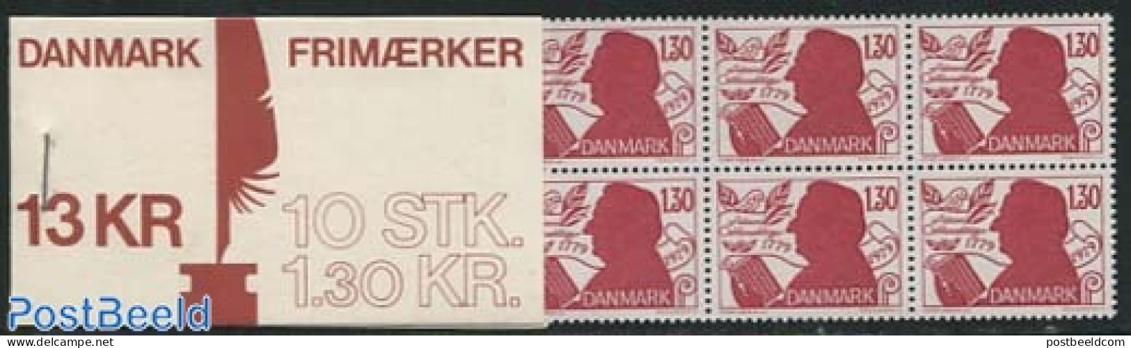 Denmark 1979 Adam Oehlenschlager Booklet, Mint NH, Stamp Booklets - Authors - Neufs