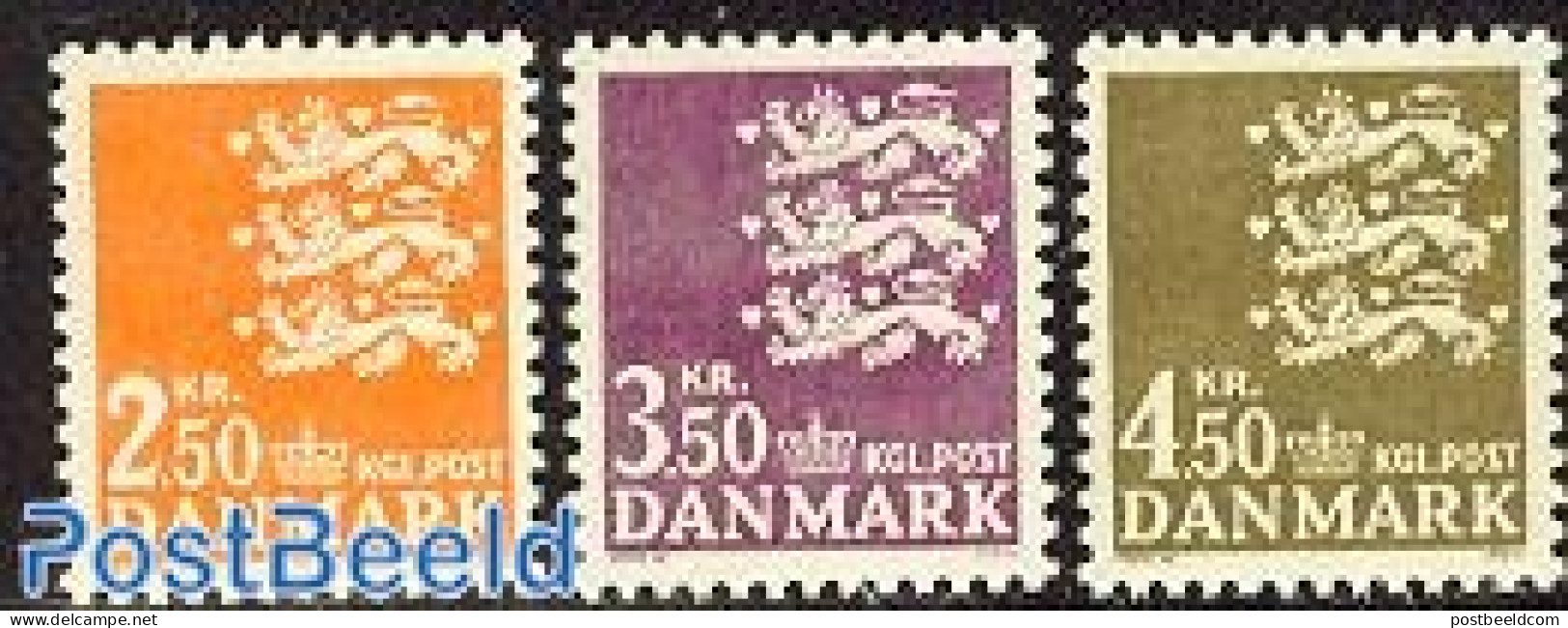 Denmark 1972 Definitives 3v, Mint NH - Neufs