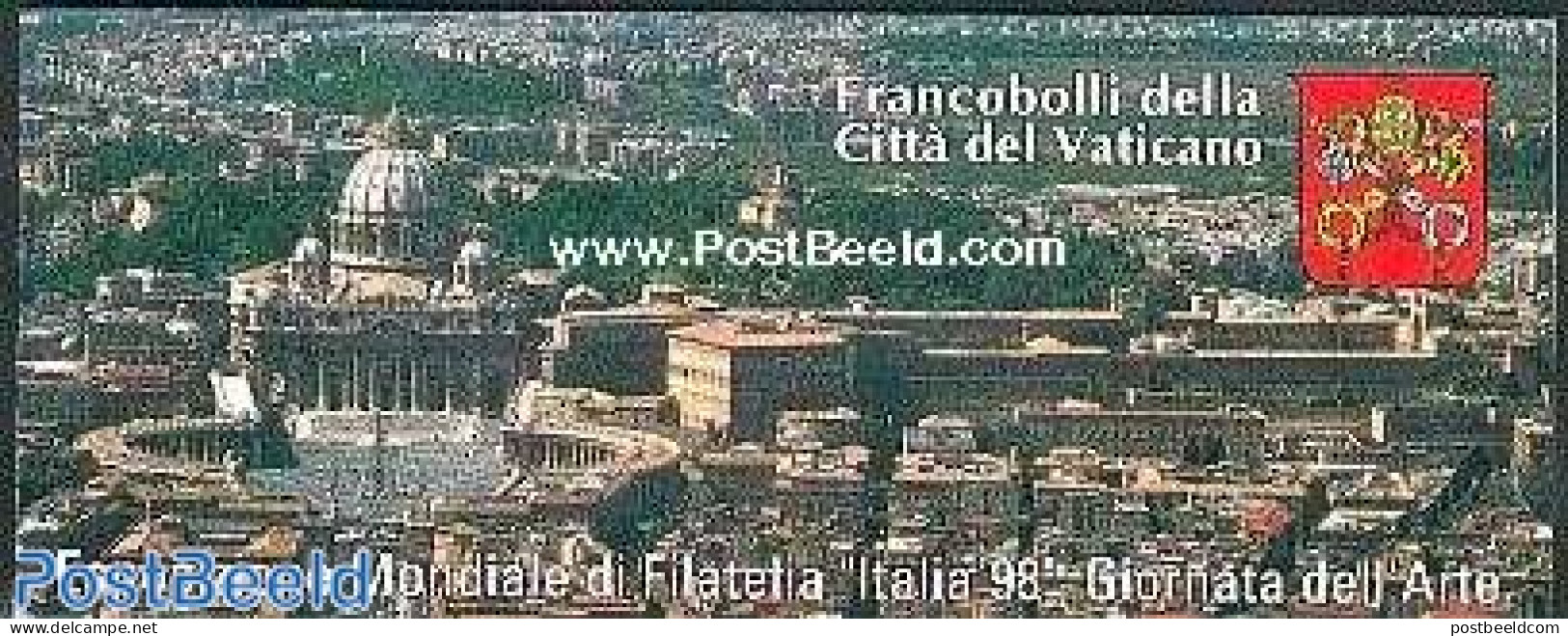 Vatican 1998 ITALIA BOOKLET, Mint NH, Stamp Booklets - Art - Sculpture - Neufs