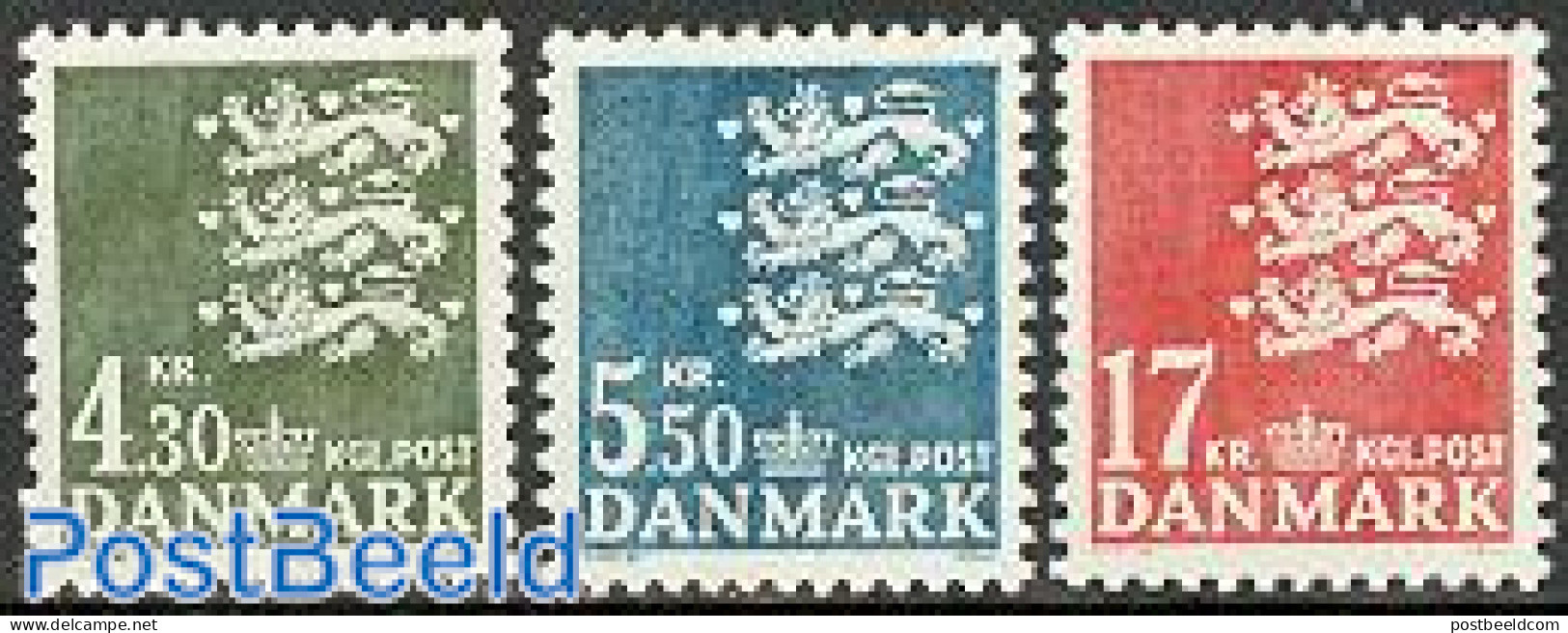Denmark 1984 Definitives 3v, Mint NH - Unused Stamps