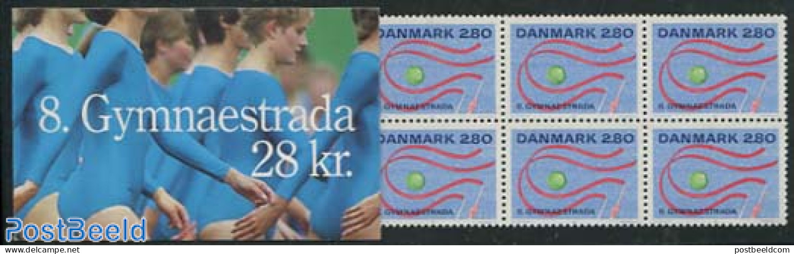 Denmark 1987 Gymnaestrada Booklet, Mint NH, Sport - Sport (other And Mixed) - Stamp Booklets - Unused Stamps
