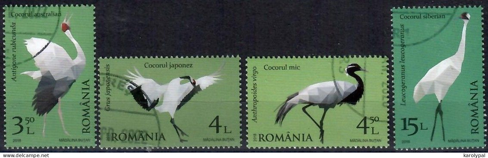 Romania, 2018, USED,    Waterfowl,  Mi. Nr. 7324-7 - Used Stamps