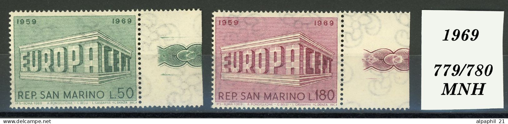 San Marino: C.E.P.T.- Building, 1969 - Unused Stamps