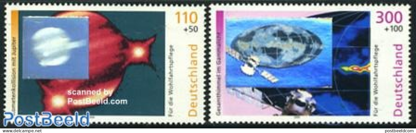 Germany, Federal Republic 1999 Cosmos, Only Holograms 2v, Mint NH, Various - Holograms - Nuevos
