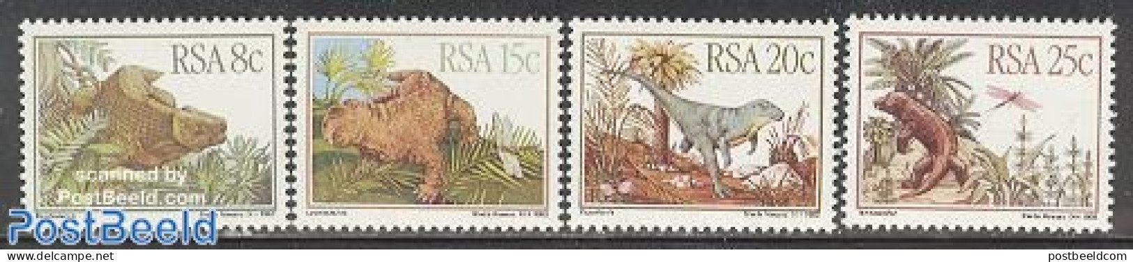 South Africa 1982 Prehistoric Animals 4v, Mint NH, Nature - Prehistoric Animals - Neufs