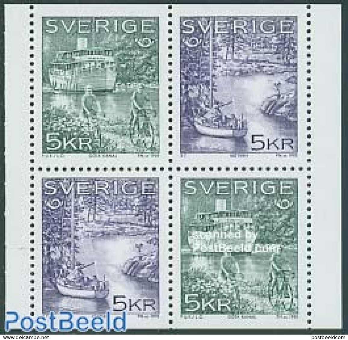 Sweden 1995 Norden 2x2v [+], Mint NH, History - Sport - Transport - Various - Europa Hang-on Issues - Cycling - Ships .. - Neufs