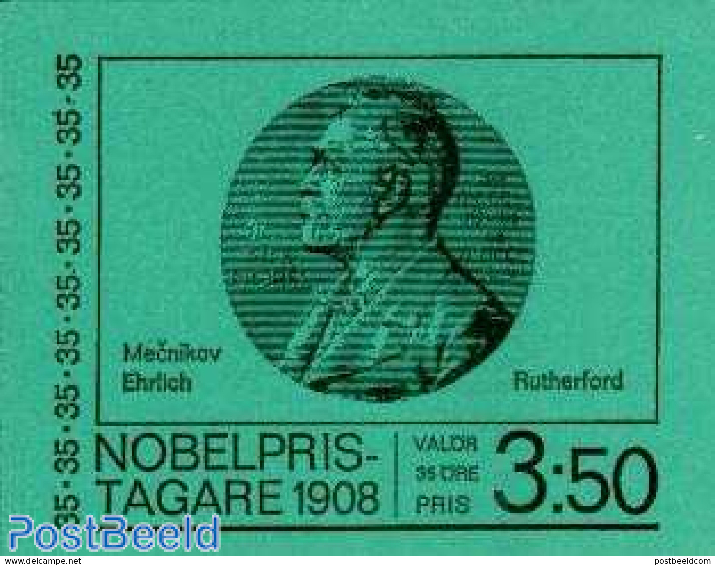 Sweden 1968 Nobel Prize Winners Booklet, Mint NH, History - Science - Nobel Prize Winners - Physicians - Stamp Booklets - Neufs