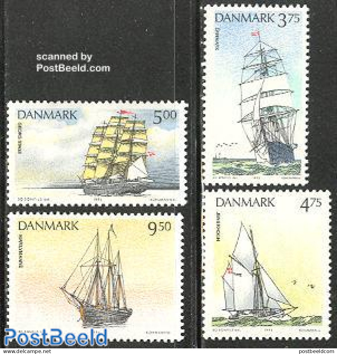 Denmark 1993 Ships 4v, Mint NH, Transport - Ships And Boats - Unused Stamps