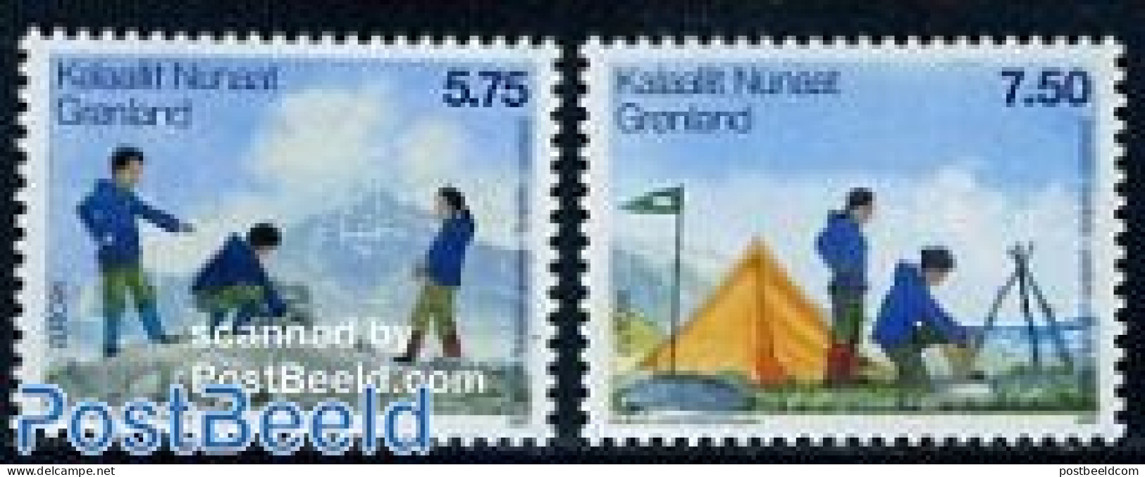 Greenland 2007 Europa, Scouting 2v, Mint NH, History - Sport - Europa (cept) - Scouting - Unused Stamps