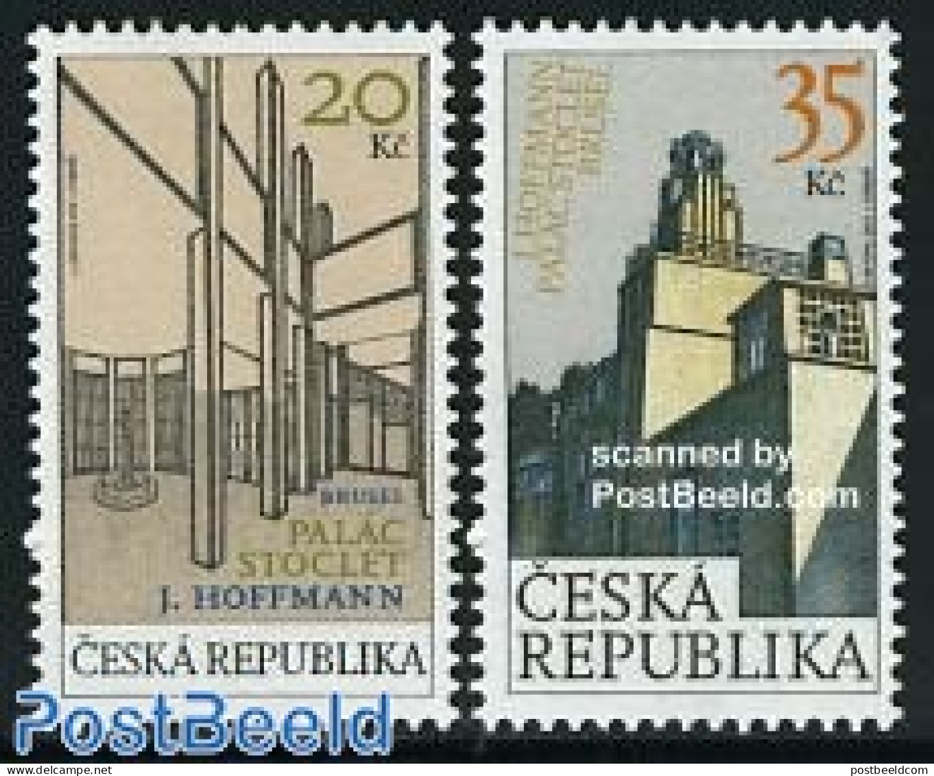 Czech Republic 2007 Stoclet House Brussels 2v, Joint Issue Belgium, Mint NH, Various - Joint Issues - Art - Modern Arc.. - Altri & Non Classificati