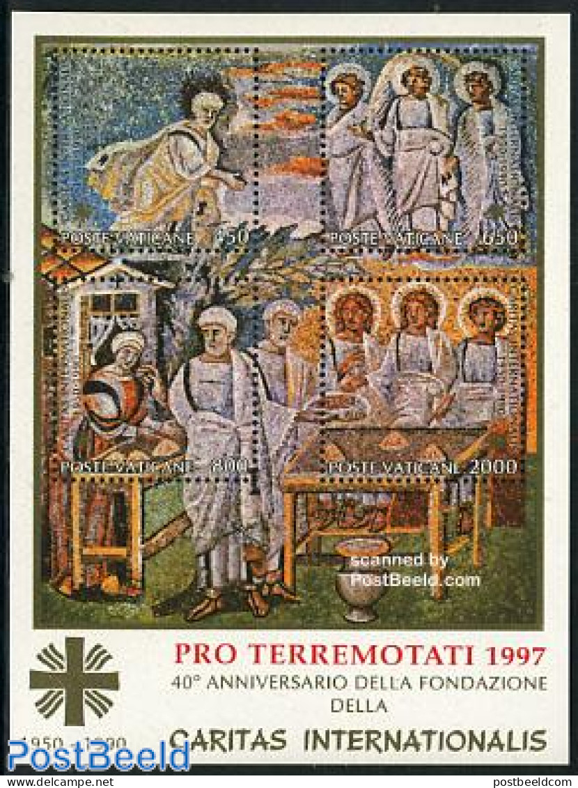 Vatican 1997 Pro Terremotati S/s, Mint NH, Art - Paintings - Nuovi