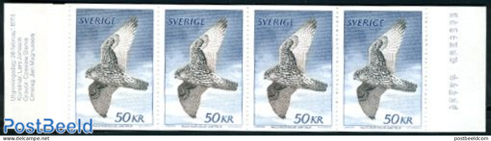Sweden 1981 Falcon Booklet, Mint NH, Nature - Birds - Birds Of Prey - Stamp Booklets - Nuovi