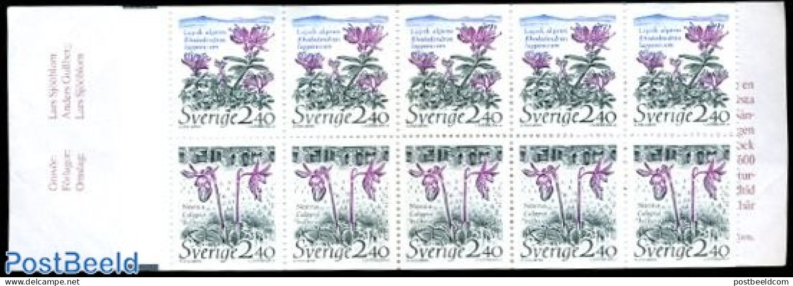 Sweden 1989 National Parks Booklet, Mint NH, Nature - Flowers & Plants - Stamp Booklets - Neufs