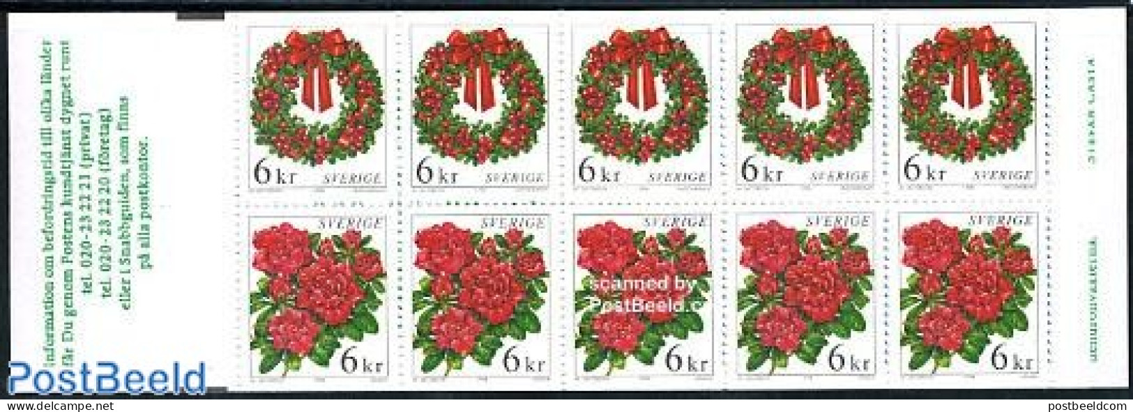 Sweden 1998 Christmas Booklet, Mint NH, Religion - Christmas - Stamp Booklets - Neufs