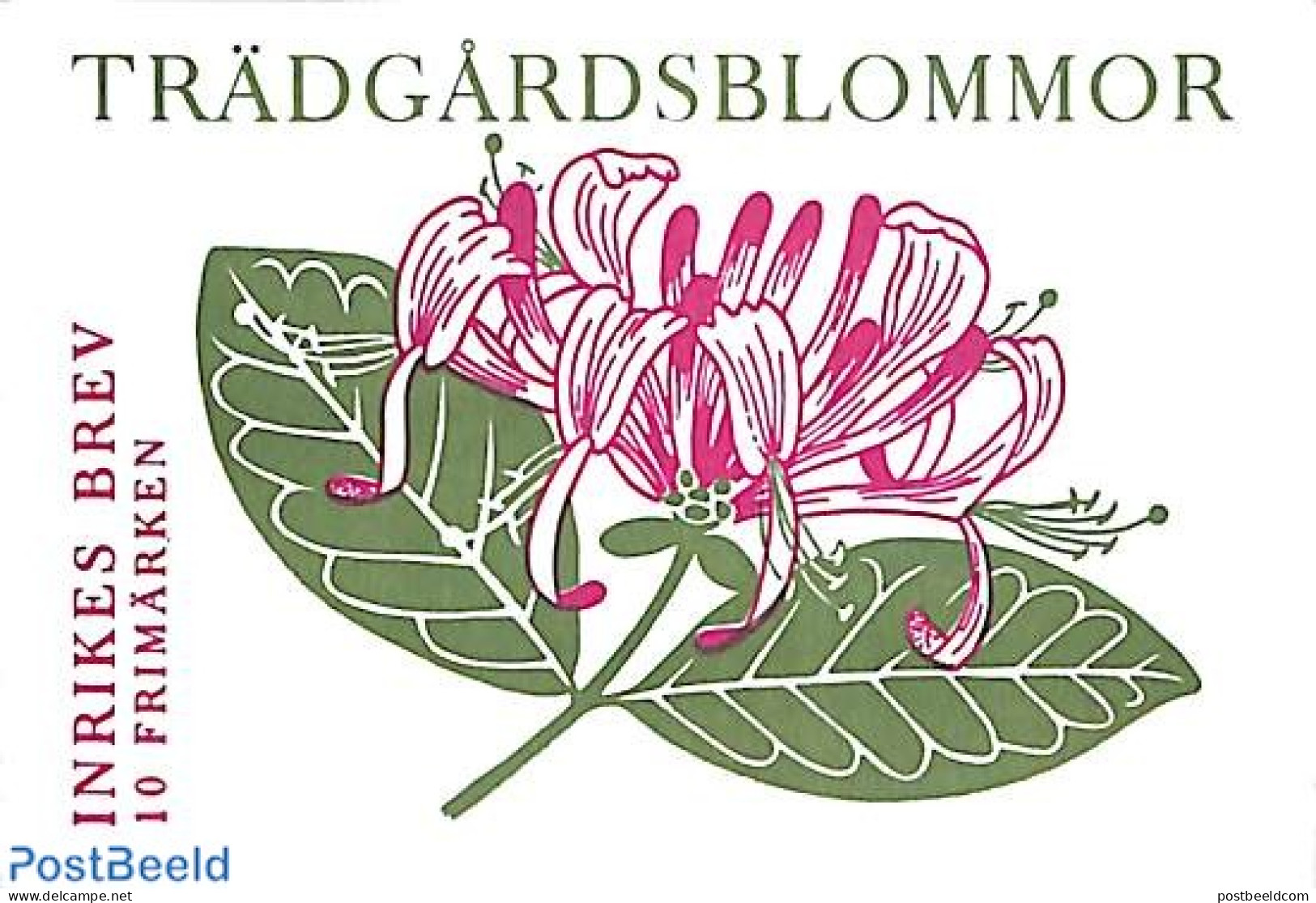 Sweden 1997 Garden Flowers 2x5v In Booklet, Mint NH, Nature - Flowers & Plants - Stamp Booklets - Unused Stamps