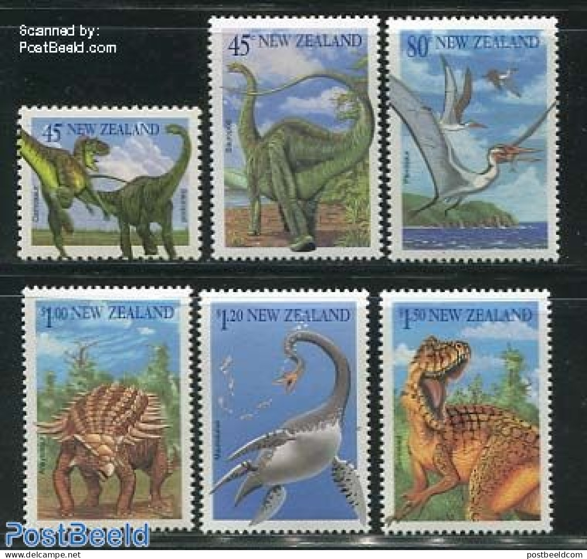 New Zealand 1993 Dinosaurs 6v, Mint NH, Nature - Prehistoric Animals - Ungebraucht