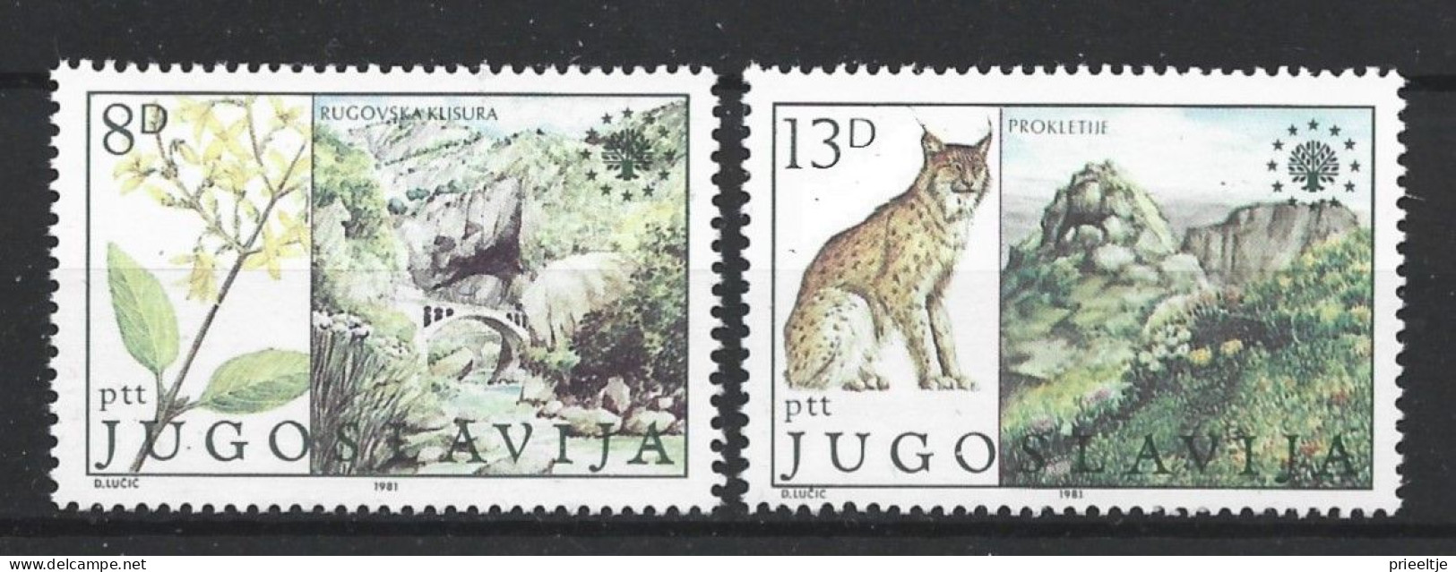 Yugoslavia 1981 Environment Protection Y.T. 1794/1795 ** - Ungebraucht