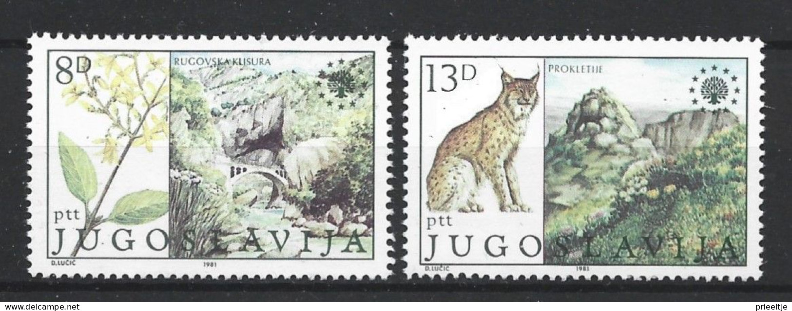 Yugoslavia 1981 Environment Protection Y.T. 1794/1795 ** - Neufs