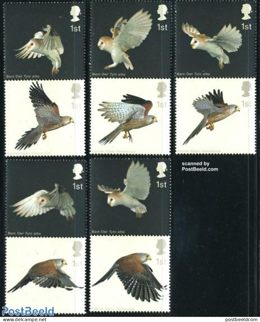 Great Britain 2003 Birds Of Prey 10v, Mint NH, Nature - Birds - Birds Of Prey - Owls - Unused Stamps