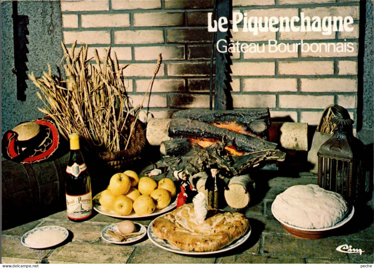 N°828 Z -cpsm Le Piquenchagne -gâteau Bourbonnais- - Recettes (cuisine)