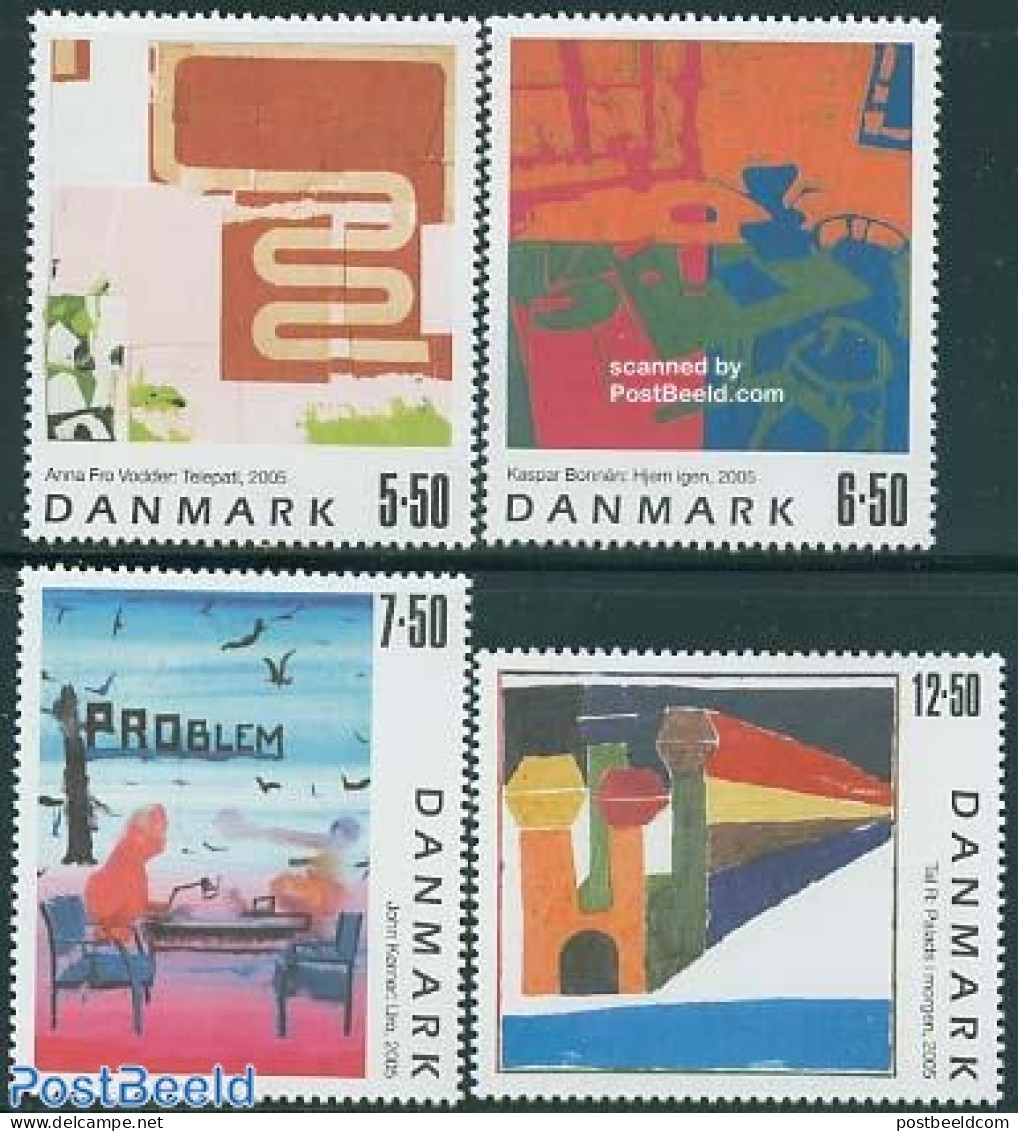 Denmark 2005 Art 4v, Mint NH, Art - Modern Art (1850-present) - Paintings - Unused Stamps