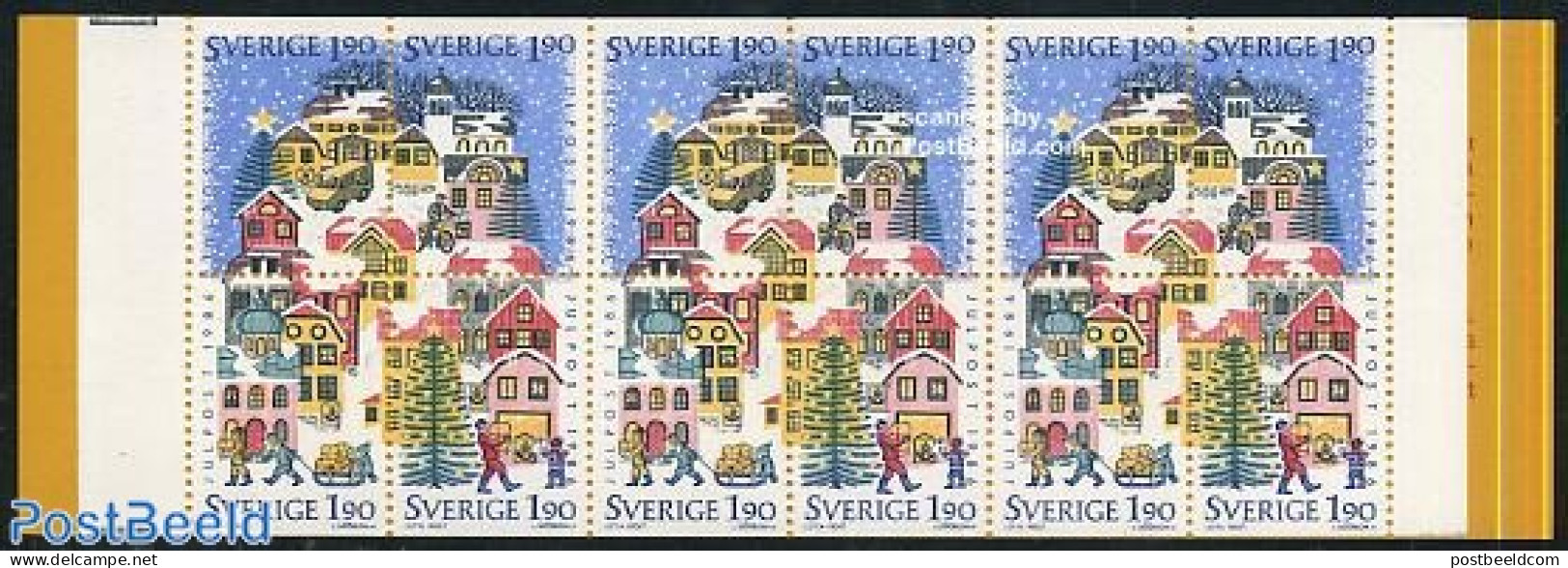 Sweden 1986 Christmas Booklet, Mint NH, Religion - Christmas - Post - Stamp Booklets - Neufs