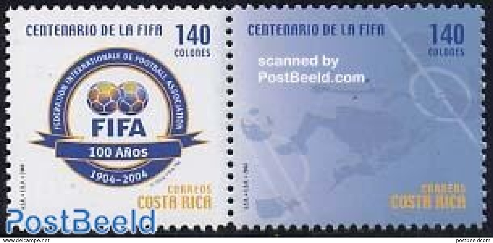 Costa Rica 2004 FIFA Centenary 2v [:], Mint NH, Sport - Football - Costa Rica