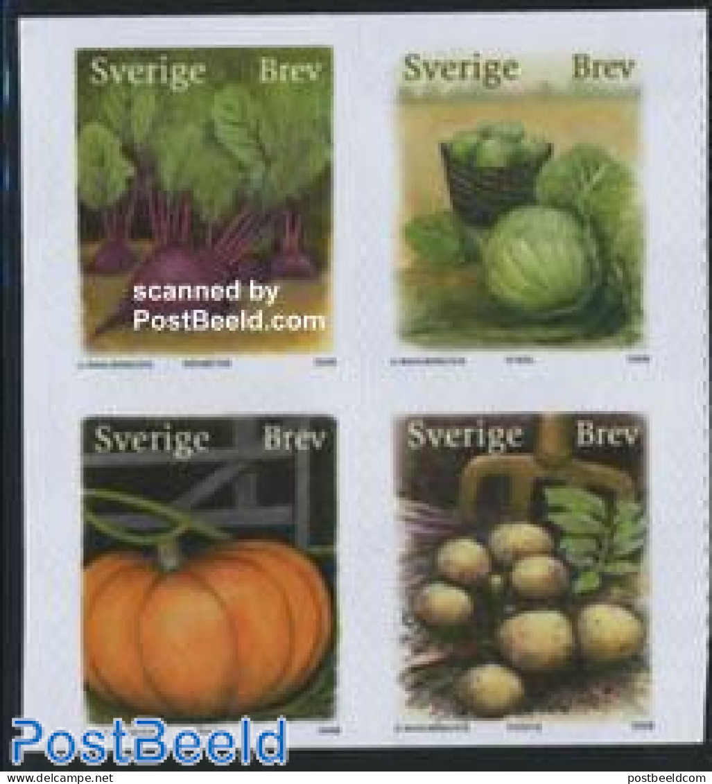 Sweden 2008 Autumn Fruits 4v S-a, Mint NH, Health - Nature - Food & Drink - Fruit - Unused Stamps