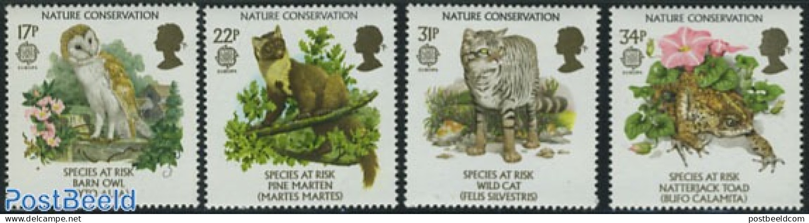 Great Britain 1986 Europa, Nature Conservation 4v, Mint NH, History - Nature - Europa (cept) - Animals (others & Mixed.. - Unused Stamps