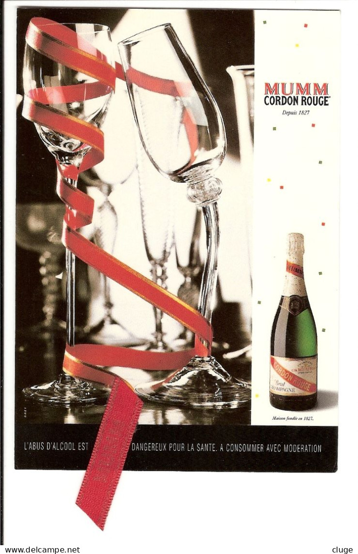 CHAMPAGNE - Mumm Cordon Rouge ( Carte Postale ) - Mumm GH Et Cie