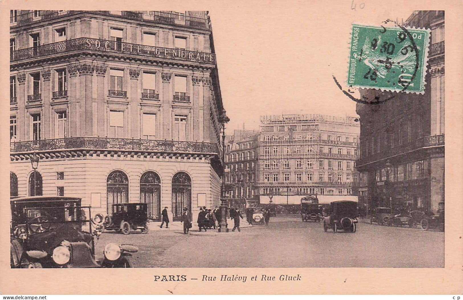 Paris - Rue Halevy Et Rue Gluck  -  CPA °J - Zonder Classificatie