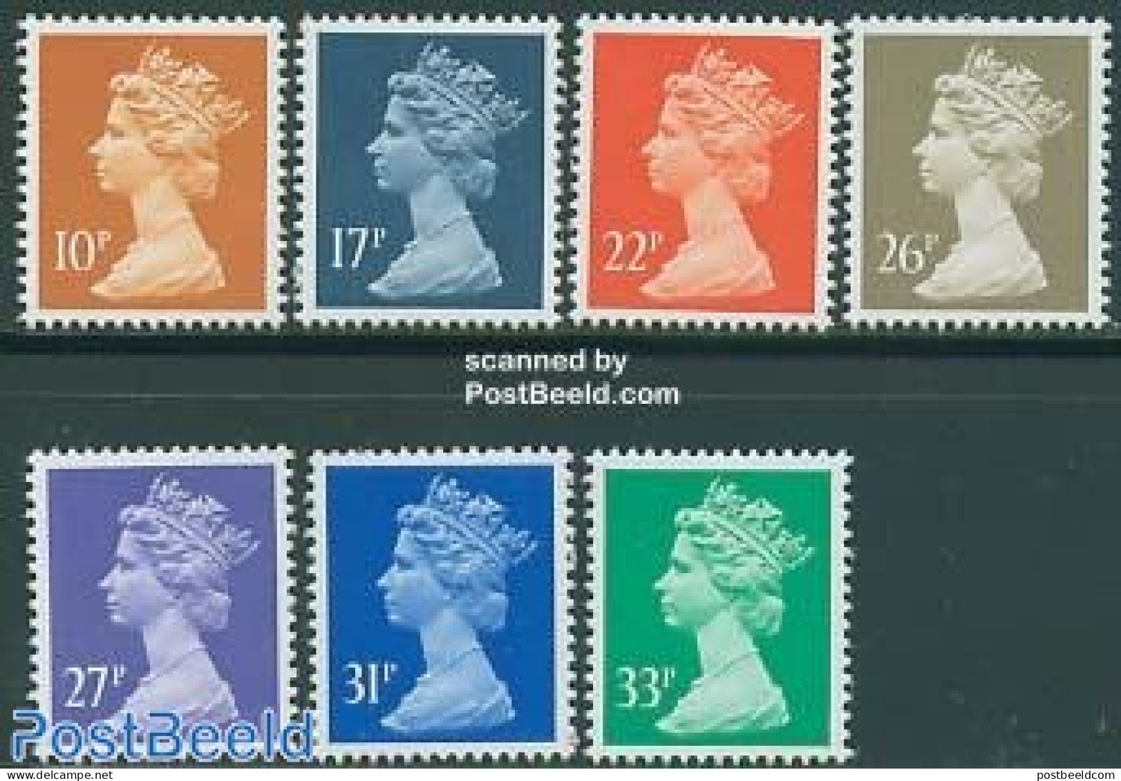 Great Britain 1990 Definitives 7v, Mint NH - Unused Stamps