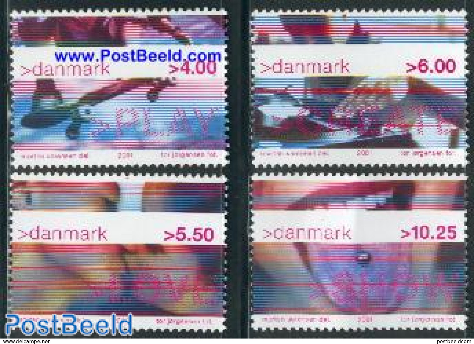 Denmark 2001 Youth 4v, Mint NH, Sport - Sport (other And Mixed) - Art - Fashion - Nuevos