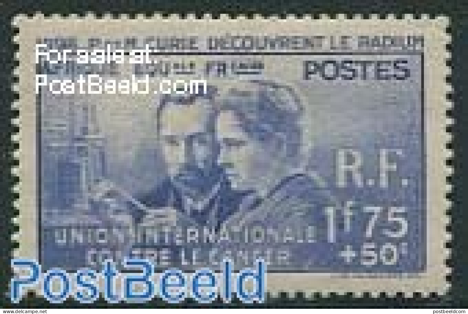 French Equatorial Africa 1938 Pierre & Marie Curie 1v, Mint NH, History - Science - Nobel Prize Winners - Atom Use & M.. - Neufs