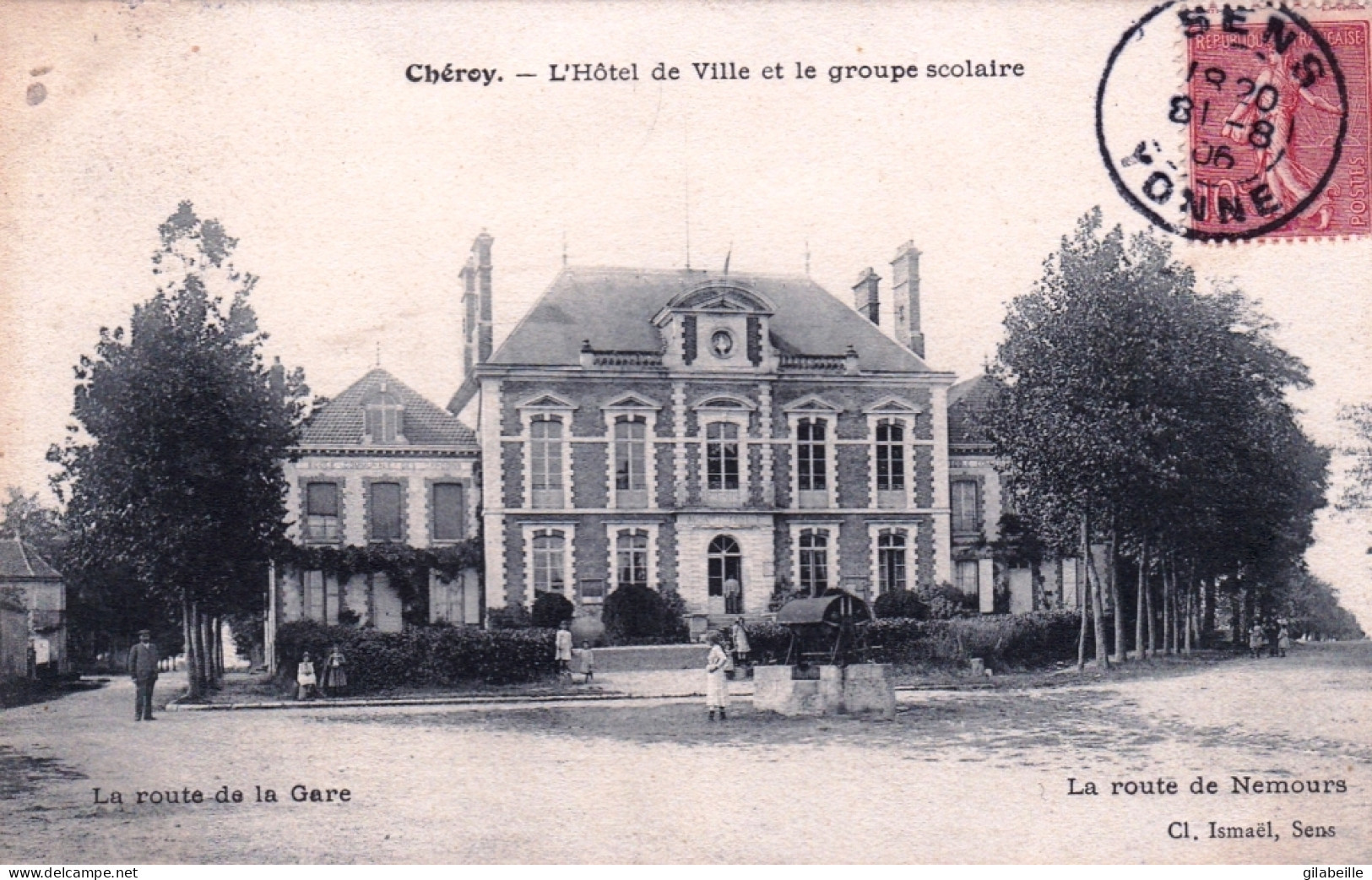 89 - Yonne -  CHEROY - L Hotel De Ville Et Le Groupe Scolaire - Cheroy