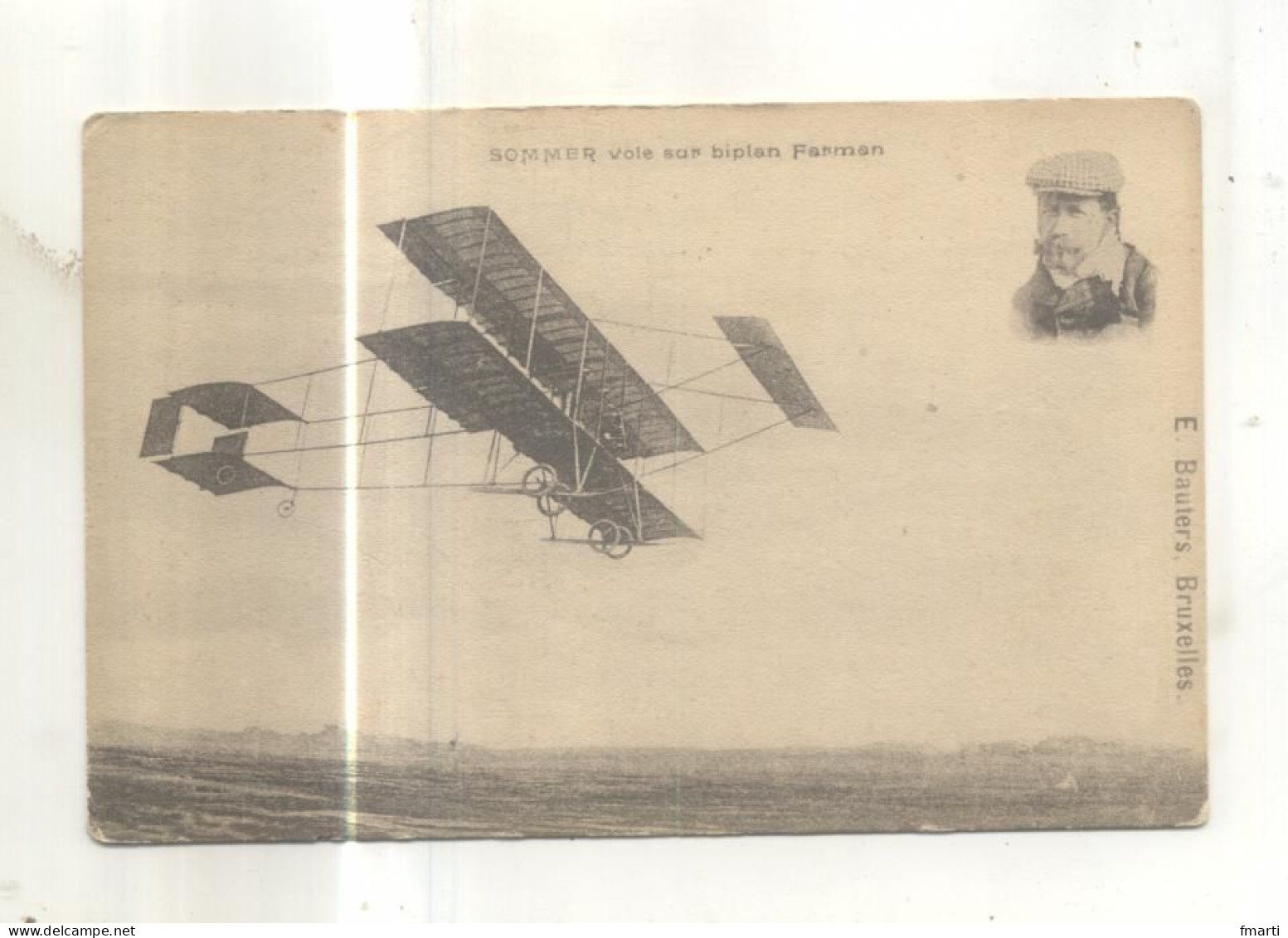 Sommer Vole Sur Biplan Farman - Aviateurs