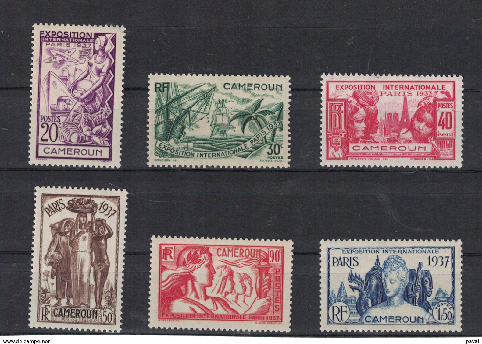 SERIE COMPLETE N°153/158 NEUFS,1937, COTE 17,00€ - Neufs