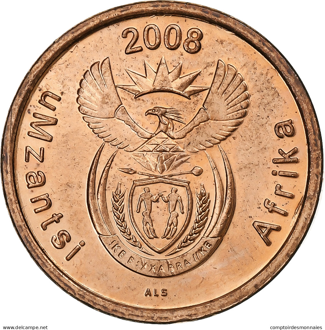 Afrique Du Sud, 5 Cents, 2008, Pretoria, Cuivre Plaqué Acier, SUP+, KM:440 - Sudáfrica