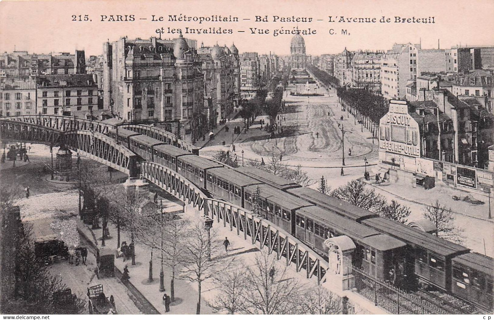 Paris - Metro  Aerien - Boulevard Pasteur -  CPA °J - Sin Clasificación