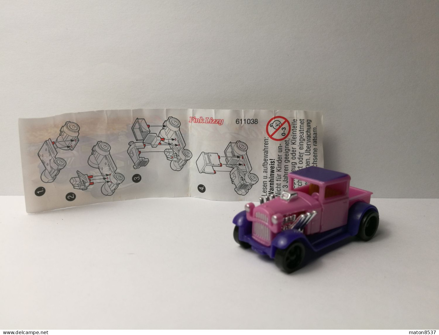 Kinder :  611038  Hot Rod Racer 2002 - Pink Lizzy + BPZ - Montables