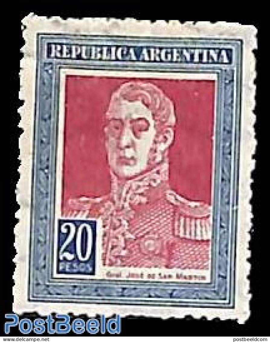 Argentina 1917 20p, Stamp Out Of Set, Unused (hinged) - Nuevos