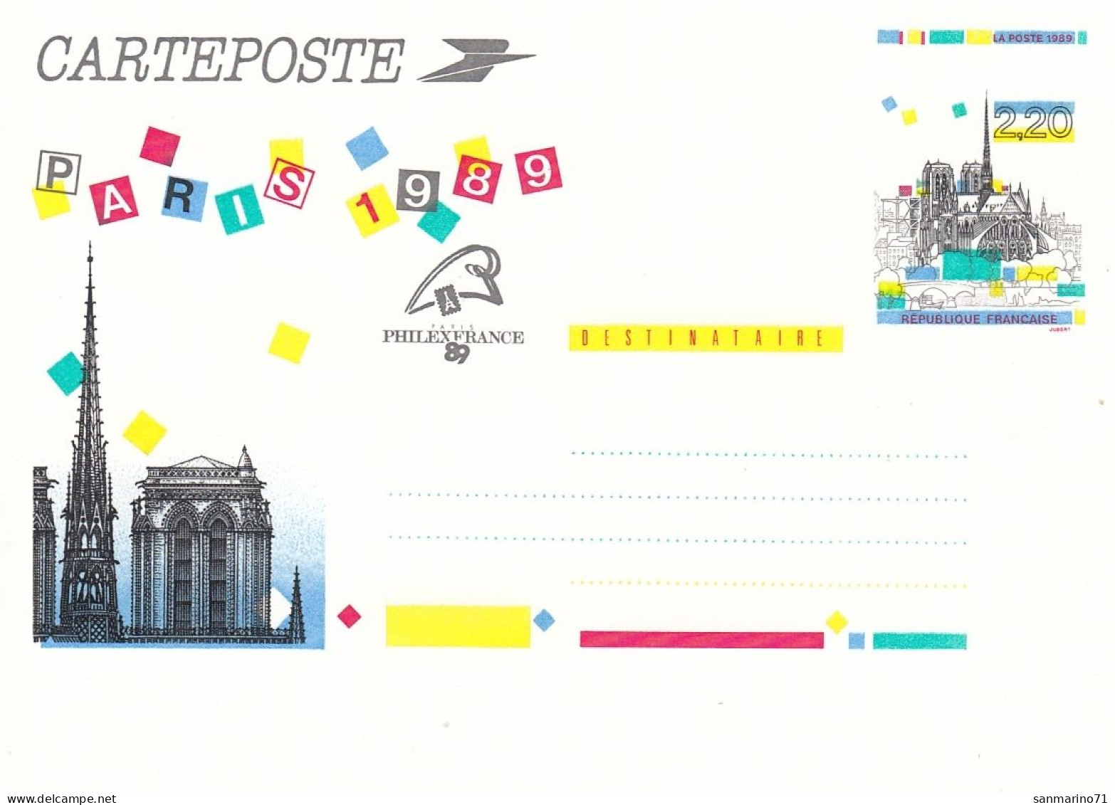 FRANCE Stamped Stationery 2713 - Pseudo-officiële  Postwaardestukken