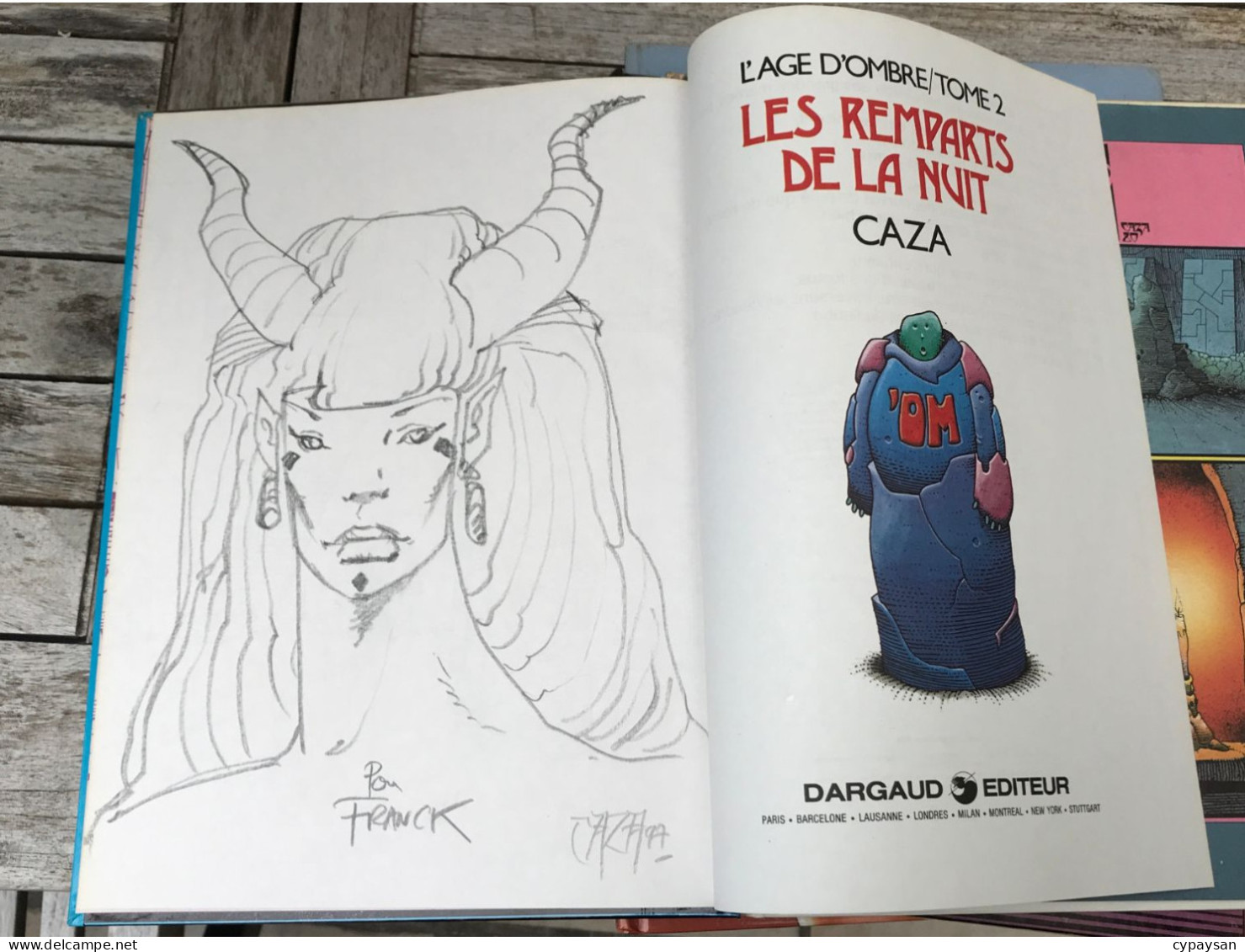 L'Age D'ombre 2 Les Remparts De La Nuit RARE EO DEDICACE BE Dargaud 06/1984 Caza (BI2) - Dedicados