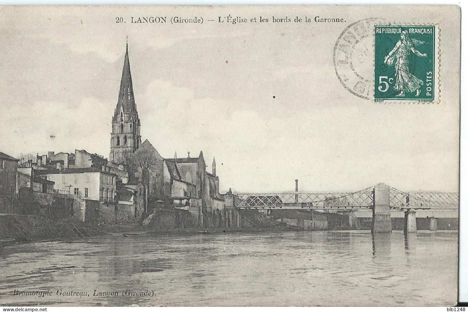 [33] Gironde > Langon L' Eglise Et Les Bords De Garonne - Langon