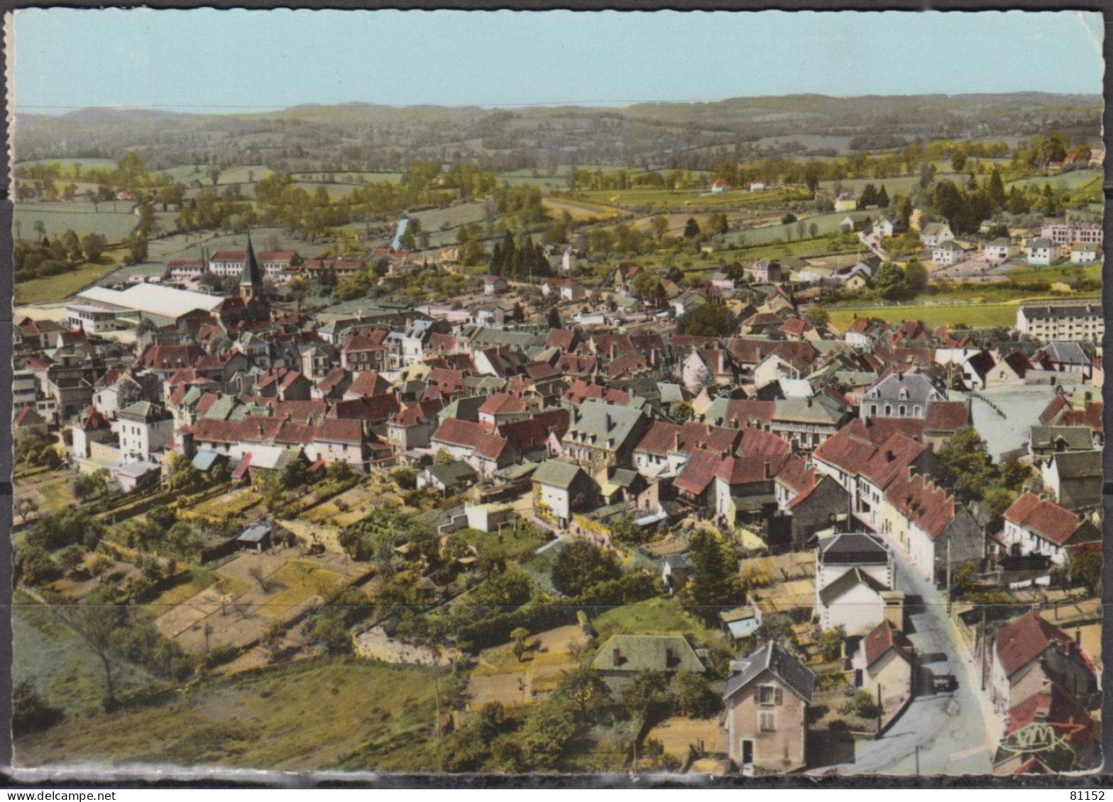 CPSM  De 23 AUZANCES   " Vue Générale Aérienne " Le 8 9 1971  Pour 60 COMPIEGNE - Auzances