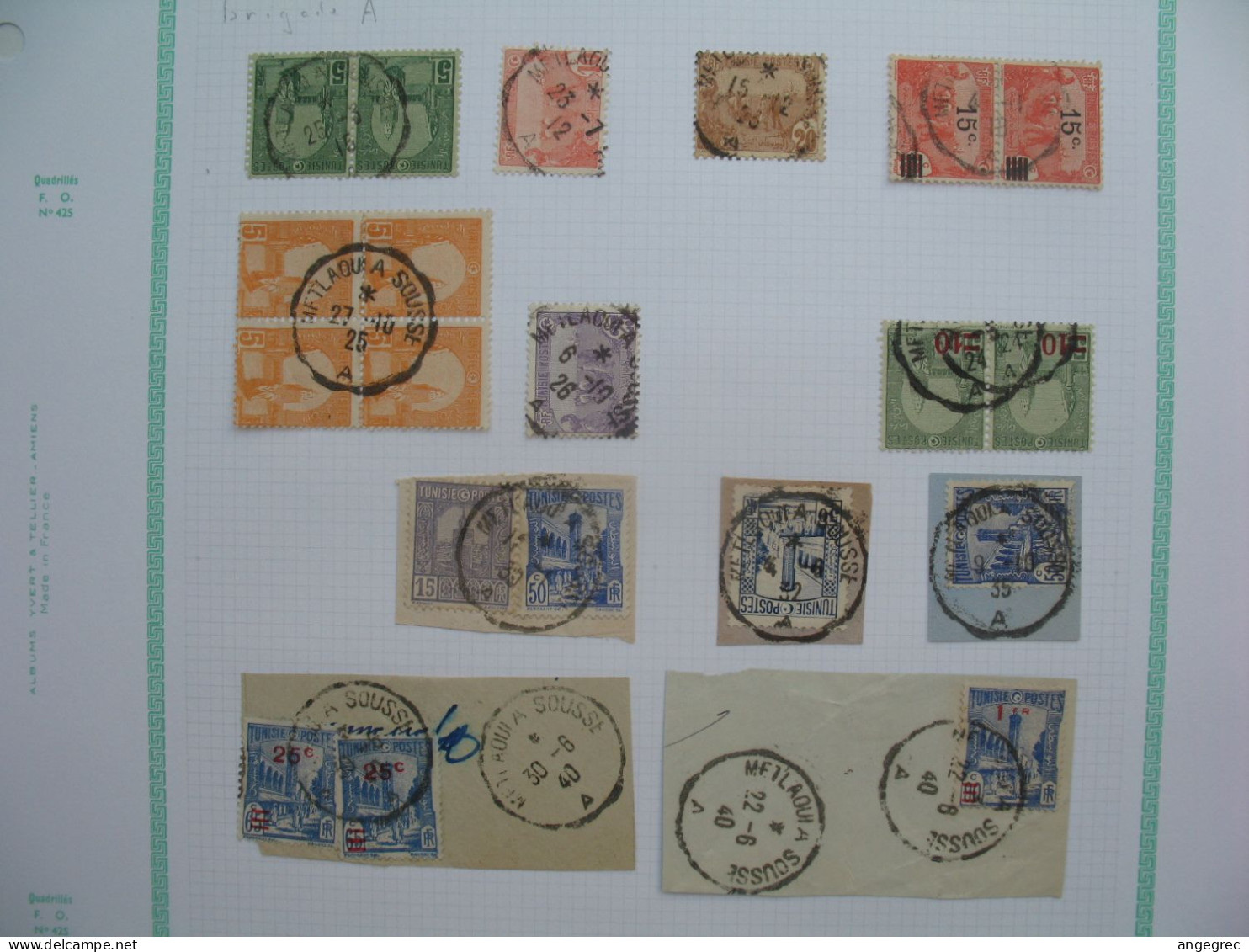 Lot Ambulant Convoyeur Oblitération De Tunisie : Metlaoui à Sousse - Used Stamps
